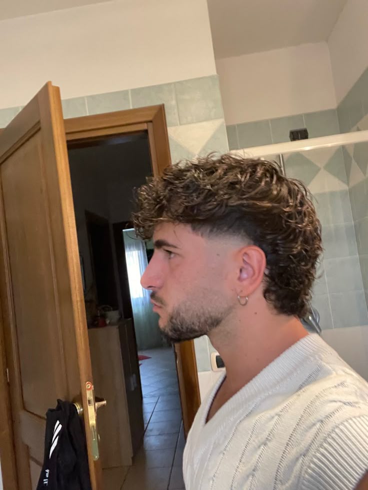 Mullet Fade Curly Hair