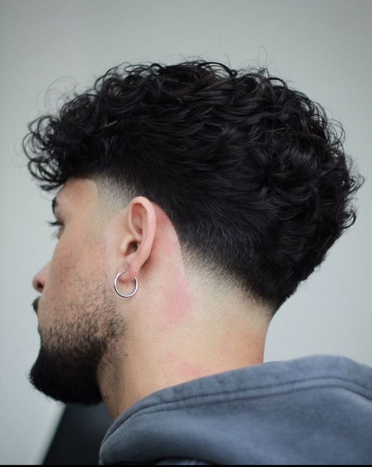 Mullet Fade Wavy Hair